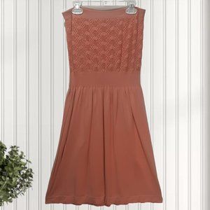 Strapless Lace Knit Mini Dress
